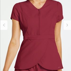 Jaanuu tulip top in maroon